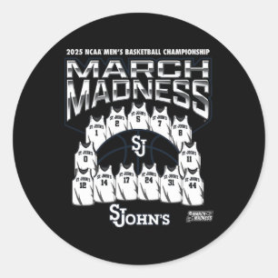Pegatina Redonda Locura de marzo de St. John's 2025 Sketll Nil masc