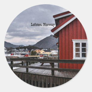 Pegatina Redonda Lofoten (Noruega)