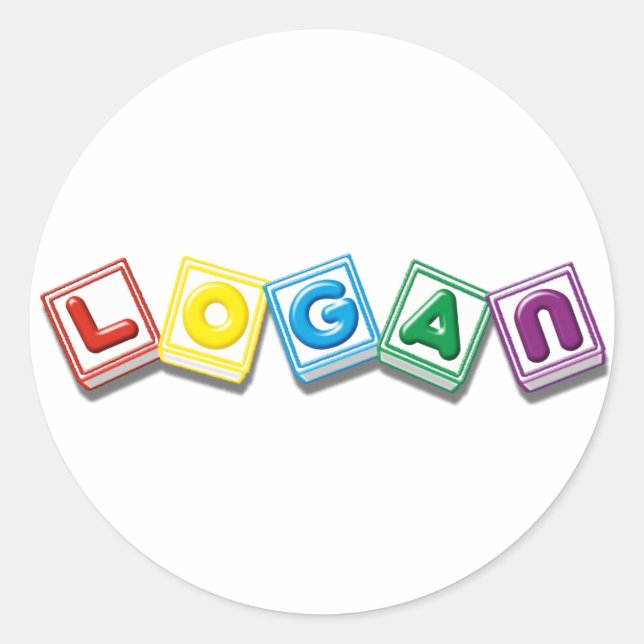 Pegatina Redonda Logan (Anverso)