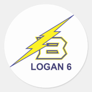 PEGATINA REDONDA LOGAN 6