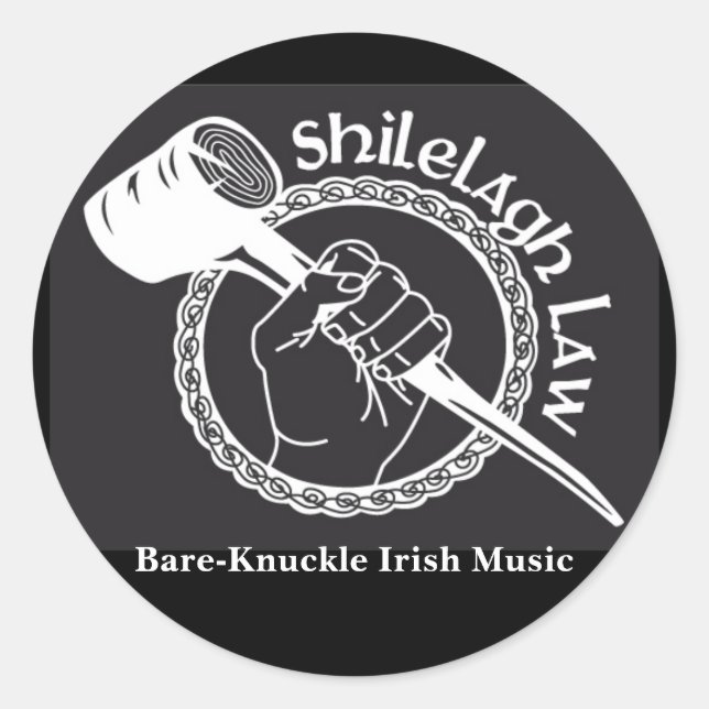 Pegatina Redonda Logo clásico (Anverso)