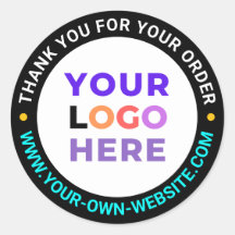 Logo de 20 Personalizados, Round Business Gracias