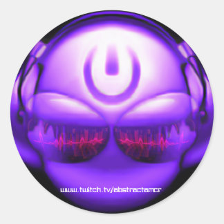 Pegatina Redonda Logo de Abstractamcr