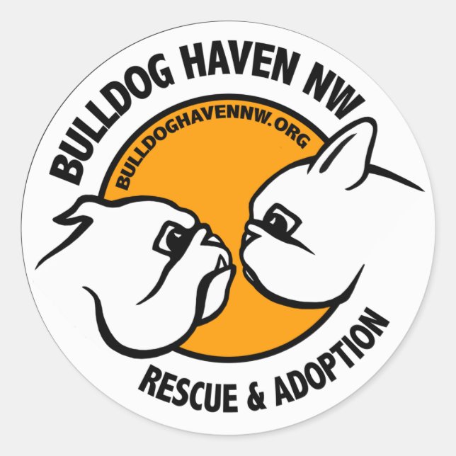 Pegatina Redonda Logo de BHNW (Anverso)