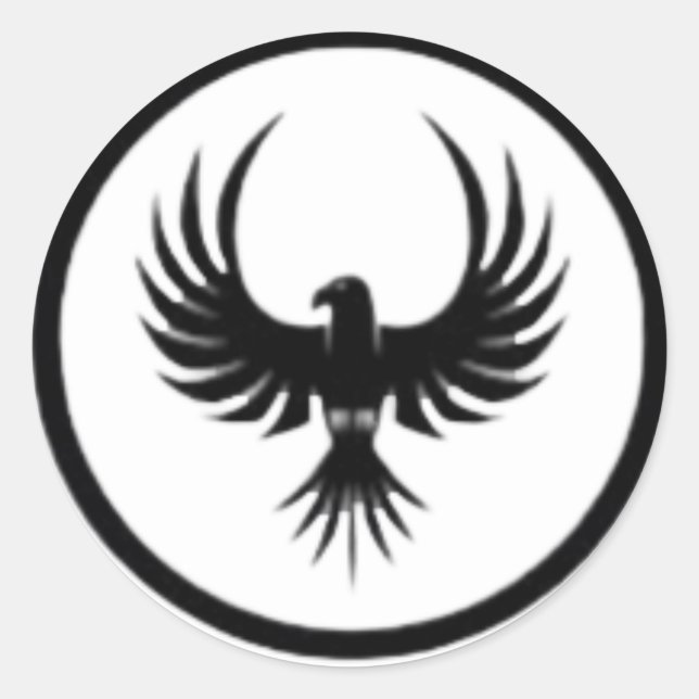 Pegatina Redonda Logo de Bird (Anverso)