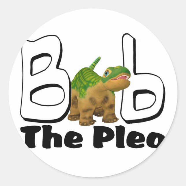 Pegatina Redonda Logo de Bob (Anverso)