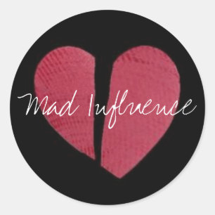 Pegatina Redonda Logo de Broken Heart