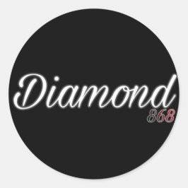 Pegatina Redonda Logo de Diamond 868