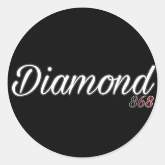 Pegatina Redonda Logo de Diamond 868