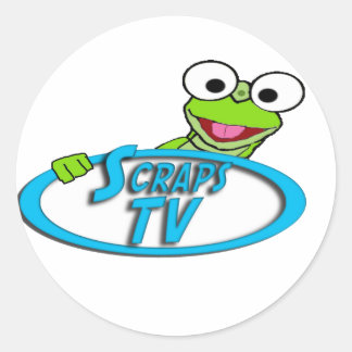 Pegatina Redonda Logo de Freddy ScrapsTV