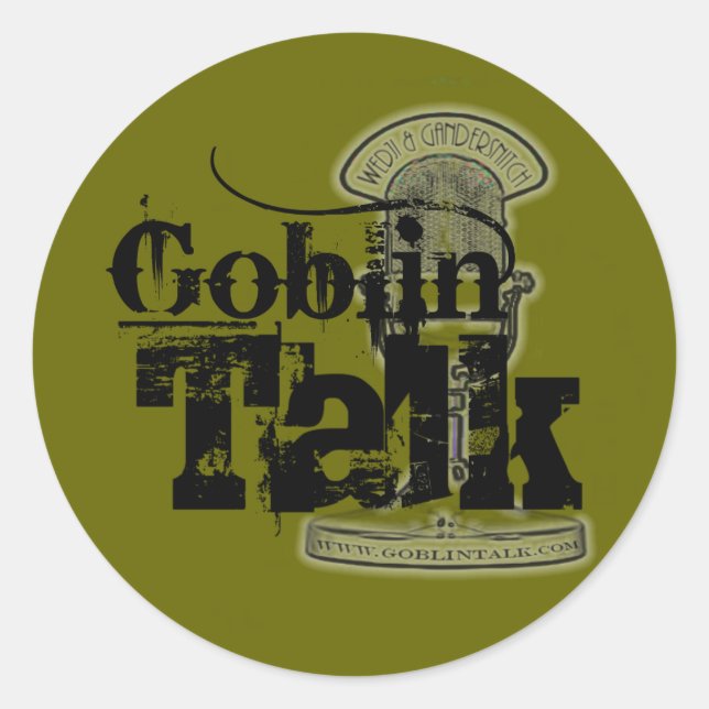 Pegatina Redonda Logo de Goblin Talk - ¡Pegatina! (Anverso)