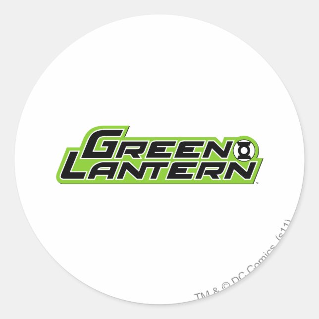 Pegatina Redonda Logo de Green Lantern 2 (Anverso)