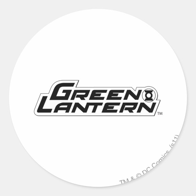 Pegatina Redonda Logo de Green Lantern 3 (Anverso)