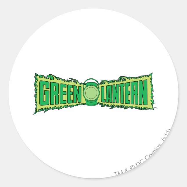 Pegatina Redonda Logo de Green Lantern 4 (Anverso)