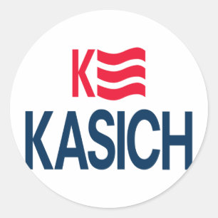 Pegatina Redonda Logo de Kasich