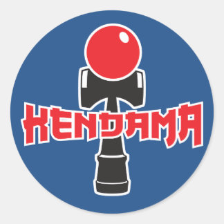 Pegatina Redonda Logo de Kendama