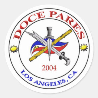 Pegatina Redonda Logo de La Doce Pares