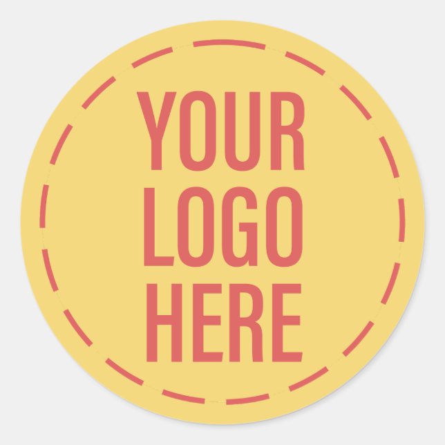 Pegatina Redonda Logo de la marca Sunny Beach Amarillo (Anverso)