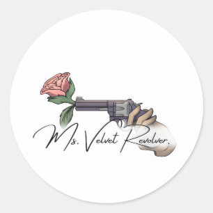 Pegatina Redonda Logo de la marca Velvet Revolver 2025