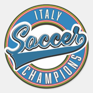 Pegatina Redonda Logo de los campeones de fútbol de España.