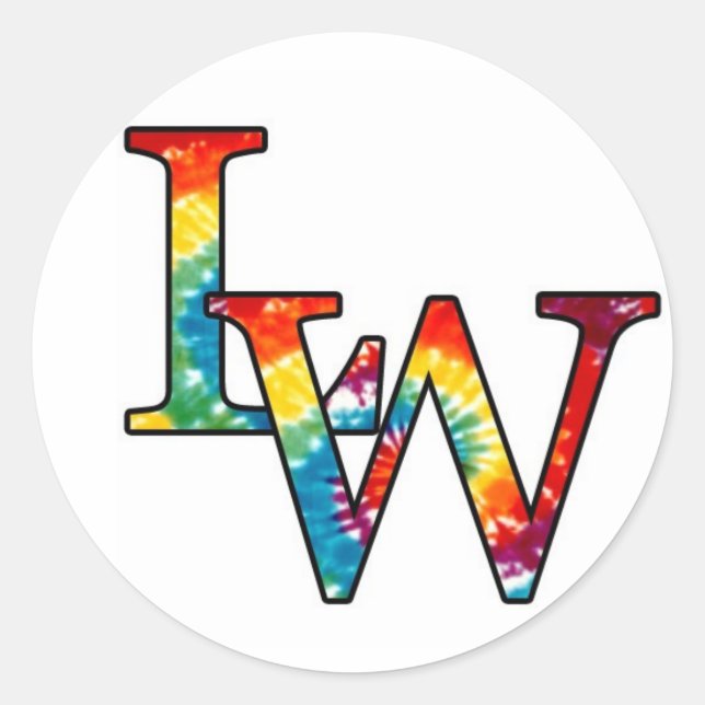 Pegatina Redonda Logo de LW (Anverso)