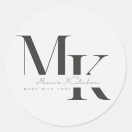 Pegatina Redonda Logo de Mimi's Kitchen