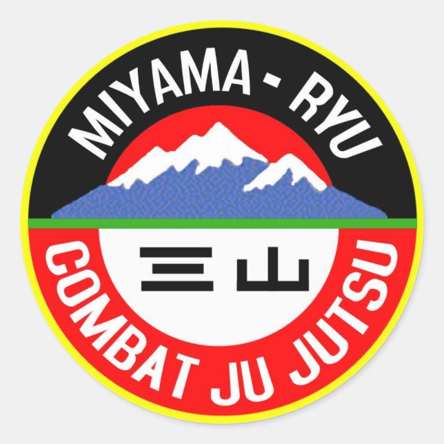 PEGATINA REDONDA LOGO DE MIYAMA (Anverso)