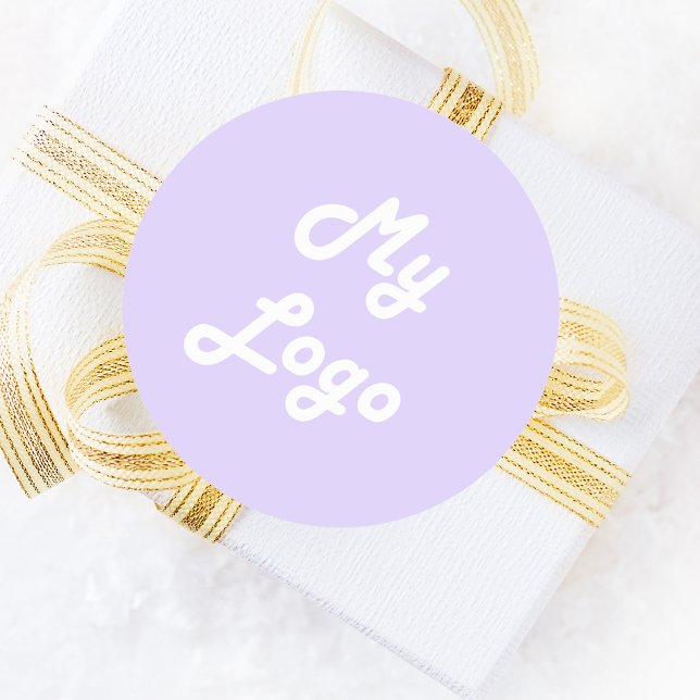 Pegatina Redonda Logo de negocios de imagen de lavanda violeta (Subido por el creador)