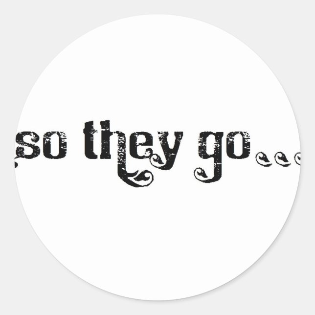 Pegatina Redonda Logo de STG Rollo blanco (Anverso)