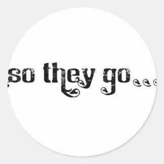 Pegatina Redonda Logo de STG Rollo blanco