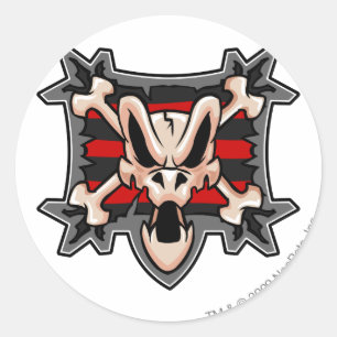 Pegatina Redonda Logo de Team Krawk Island