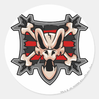 Pegatina Redonda Logo de Team Krawk Island