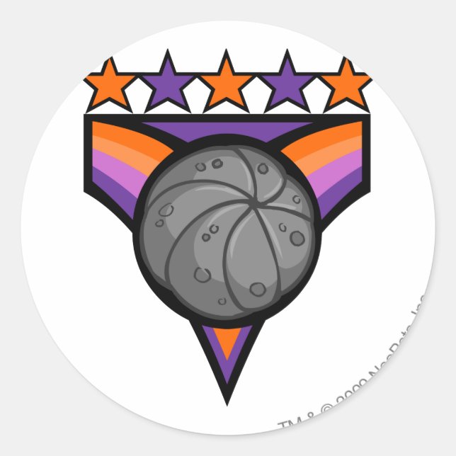 Pegatina Redonda Logo de Team Kreludor (Anverso)