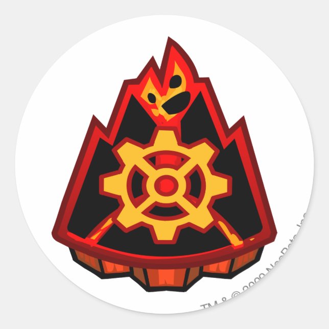 Pegatina Redonda Logo de Team Moltara (Anverso)