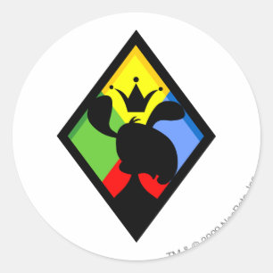 Pegatina Redonda Logo de Team Roo Island