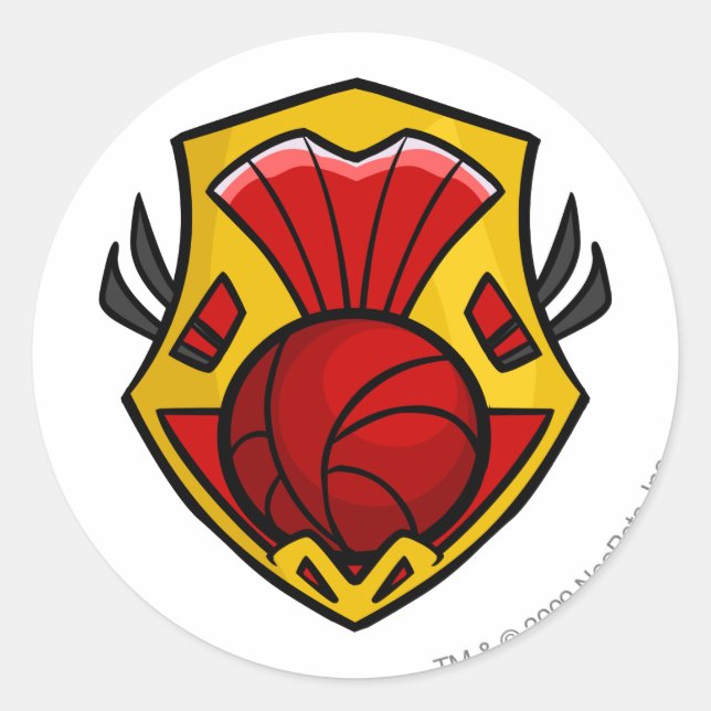 Pegatina Redonda Logo de Team Shenkuu (Anverso)