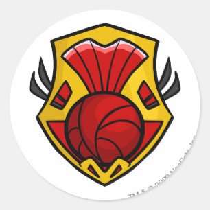 Pegatina Redonda Logo de Team Shenkuu