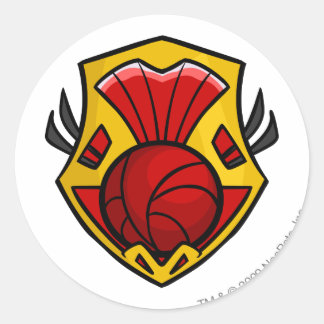 Pegatina Redonda Logo de Team Shenkuu