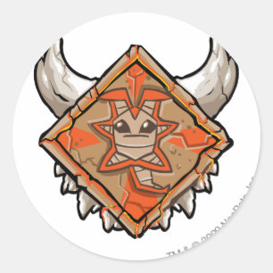 Pegatina Redonda Logo de Team Tyrannia