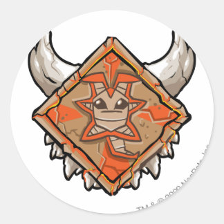 Pegatina Redonda Logo de Team Tyrannia