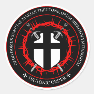 Pegatina Redonda logo de teutonic knight