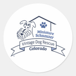 Pegatina Redonda Logo de VDR - Pegatinas