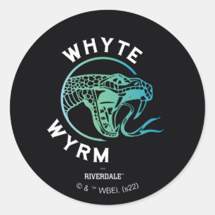 Pegatina Redonda Logo de Whyte Wyrm