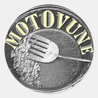 Pegatina Redonda Logo del hash de MOTOVUNE