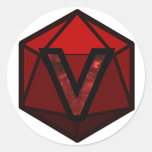 Pegatina Redonda Logo del programa INVICTUS Stream "RED TEAM"