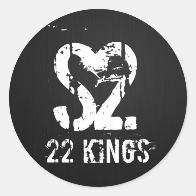 Pegatina Redonda Logo del tambor (Anverso)