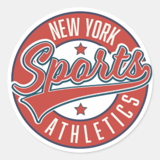 Pegatina Redonda logo deportivo de nueva york