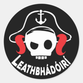 Pegatina Redonda Lógó Leathbhádóirí