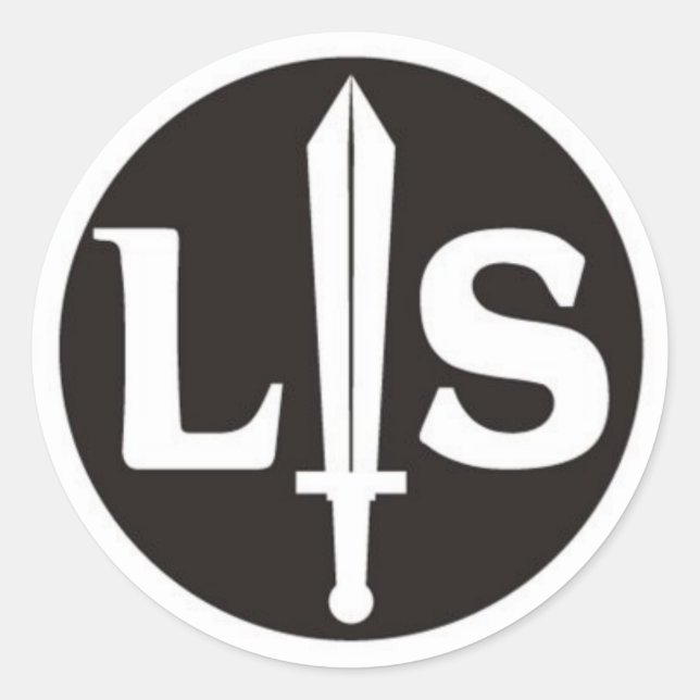 Pegatina Redonda logo lotta studentesca (Anverso)