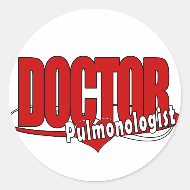 PEGATINA REDONDA LOGO MÉDICA PULMONOLOGISTA (Anverso)